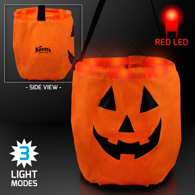 LED Pumpkin Trick-Or-Treat Halloween Bag - PRINTED